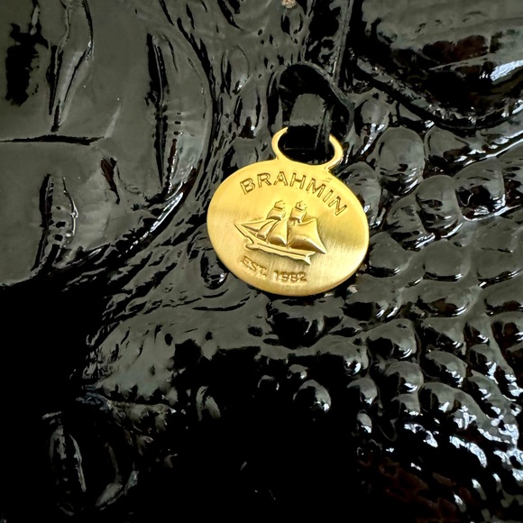 Brahmin Medium “Julian” Croc-Embossed Leather Bag - Picture 4 of 16